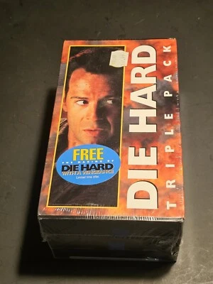 BRAND NEW Die Hard Triple Pack Trilogy VHS Blue Fox Video Watermarks Sealed 1995 - Image 1 of 3