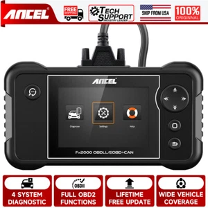 ANCEL FX2000 Car OBD2 Scanner Tool Check Engine Transmission ABS SRS Code Reader - Picture 1 of 10