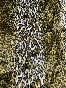 Fabric Lot 1 Yd 56 W Faux Fur Animal Print - Picture 1 of 7