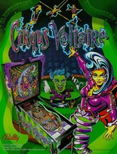 Cirqus Voltaire Pinball Machine Original Poster - Picture 1 of 1