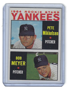 1964 Topps 64 YANKEES ROOKIE STARS, MIKKELSON & MEYER #488 REAL NICE!