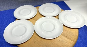 Vintage Sterling Colonial English Ironstone J&G Meakin England Set Of 5 Saucers - Picture 1 of 11