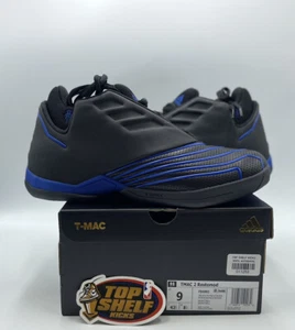 New Adidas T-Mac 2 EVO Black Royal 2021 Size 9 Rare Authentic Basketball Trainer - Picture 1 of 9