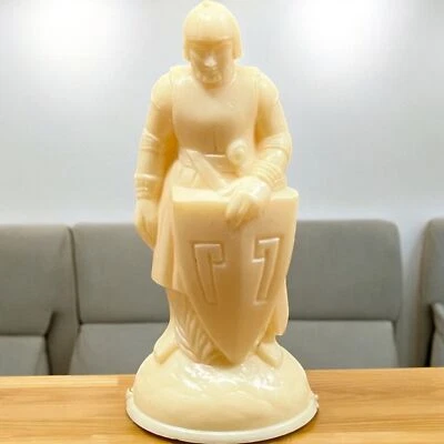 Peón blanco vintage E.S. Pieza de ajedrez de plástico Lowe 1 pieza de repuesto SOLO LEER Foto 1 de 4