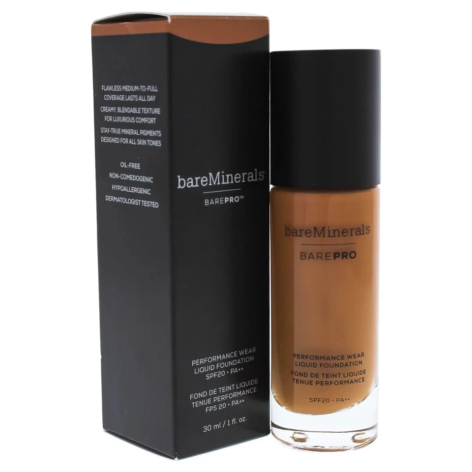 BareMinerals Barepro Performance Wear Liquid Foundation SPF20 Cocoa30 New In Box - Image 1 of 1