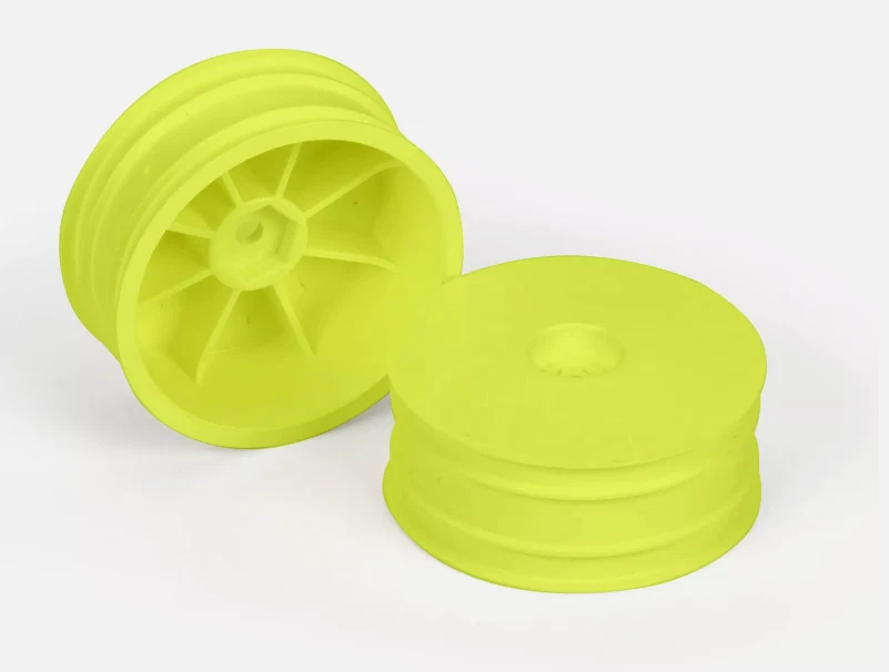 Pro-Line Racing Front 2WD Velocity 2.2" Wheel 12mm Hex B6, B6D Yellow [2735-02] - Image 1 of 1