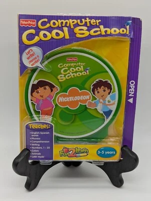 Fisher-Price Computer Cool School Software Educational 2008 Dora Nickelodeon CD - Image 1 of 4