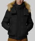 $325 Marc New York Men's Black Umbra Down Bomber Jacket Coat Size Large