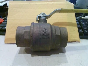 APOLLO 2" SWEAT BRONZE BALL VALVE INLINE NEW FULL PORT - Picture 1 of 4