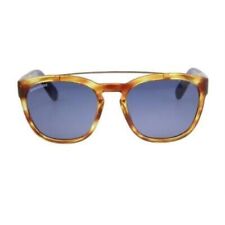 DSQUARED2 DQ164 47V Light Havana/Blue Gold Bar Sunglasses 54-20-140 DQ