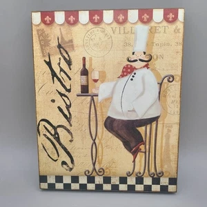 Bistro Fat Chef Wandbild - Bild 1 von 6
