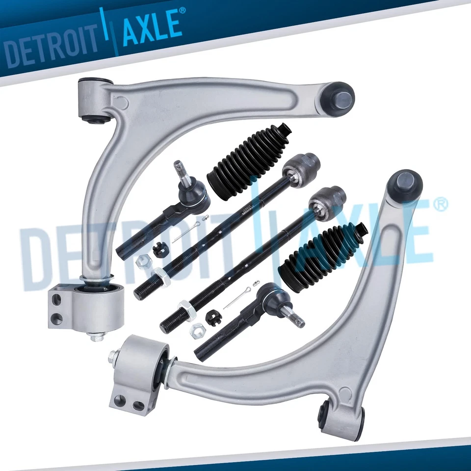 Kit de botas com braços de controle inferiores dianteiros para 2005 - 2012 Chevy Malibu G6 Aura - Imagem 1 de 4