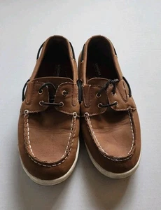 Scarpe eleganti Sonoma bambino ragazzo marrone da barca taglia 6 B7 - Foto 1 di 4