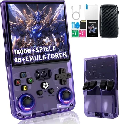 MARKENLOS R36 MAX 4" IPS Handheld Game Console Retro Gaming Open Source Emulator Player DE