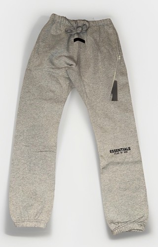 Felpa Fear of God Essentials farina d'avena scura taglia small nuova con etichette