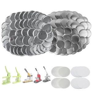 100 Sets 3 inch Button Maker Supplies, 75mm Button Supplies Parts Badge Part,... - Picture 1 of 8