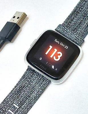 Smartwatch Fitbit Versa Lite Edition FB415 fitness prata/cinza - Testado - Imagem 1 de 4