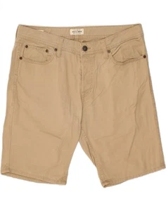 JACK & JONES Mens Regular Fit Casual Shorts Large W37 Beige Cotton XT04 - Imagen 1 de 4