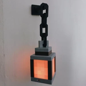 Minecraft Laterne LED Lampe Teelicht Dekoration Geschenk Nachtlicht Gaming - Bild 1 von 6