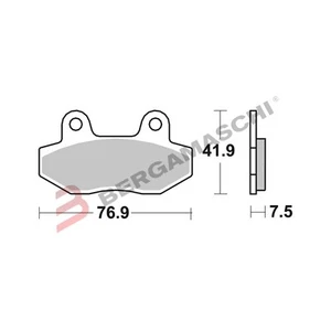PASTIGLIE FRENO BREMBO 07GR12CC CARBO CERAMICA PER MOTO BETA R 150 2010 - 2013 - Foto 1 di 3
