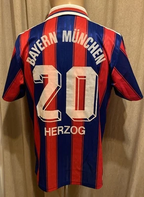 FC Bayern München Original Adidas Trikot 1995-1997 "OPEL" + Nr.20 Herzog Gr.M - Bild 1 von 4