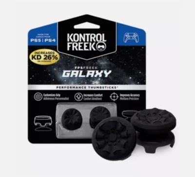 Kontrol Freek PS5 PS4 Performance FPS Thumbsticks Thumb Grips - Galaxy Black - Image 1 of 3