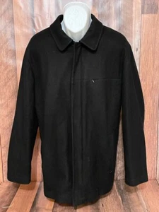 Calvin Klein Wool Blend Jacket Mens Black Large - Picture 1 of 12