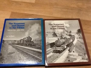 THE SOMERSET AND DORSET IN THE FIFTIES- 2 VOLUMES 1+ 2 (HB RAILWAY BOOKS)- F/ P - Picture 1 of 13