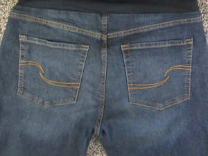 Levis Signature Gold Maternity Jeans Womens XL Blue Denim Slim Boyfriend 34x29 - Picture 1 of 19