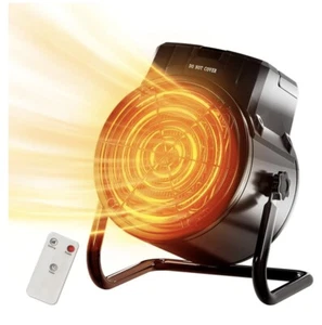 Portable Space Heater, 1500W/750W Electric Room Heater with Thermostat - Picture 1 of 6