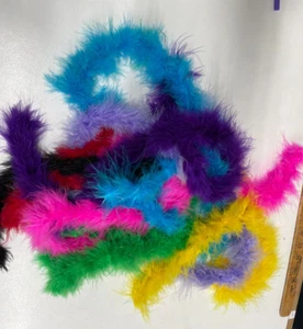marabou feather FUR trimmings craft 15 pcs, sizes from 20cm to 50cm - Picture 1 of 1