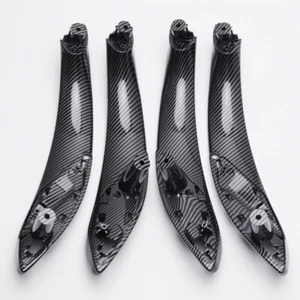 ABS Carbon Fiber Car Interior Front + Rear Door Handle Trim For BMW 3 F30 - Bild 1 von 12