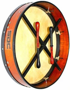 SDC PROFESSIONAL QUALITY 18" INSIDE TUNABLE BODHRAN with CASE 2 Beaters $119.99 - Picture 1 of 6