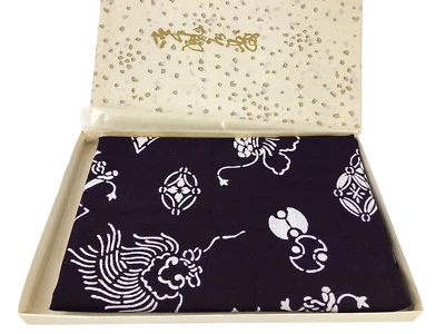 De Colección Japonés Takara-zukushi Púrpura Algodón Furoshiki en Caja Original 18-H Nov Foto 1 de 3