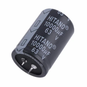10000uF 63V 105 ْC condensador electrolítico Snap-IN Hitano 35x50mm serie EHU - Imagen 1 de 6