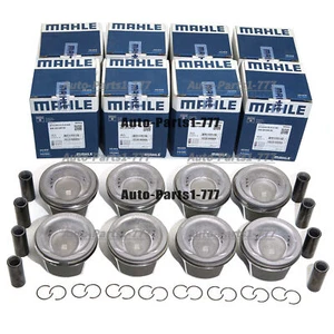Juego de 8 pistones y anillos Mahle para Porsche Cayenne Panamera Turbo 4.8T 955 957 970 - Imagen 1 de 4