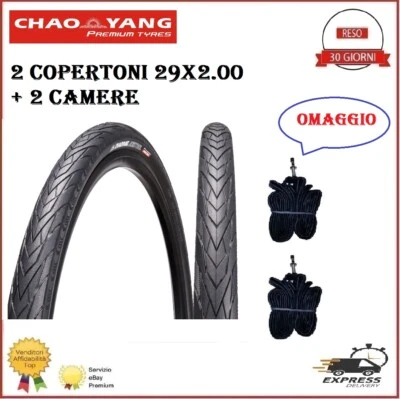 CHAOYANG 2 Copertoni Mtb 29 Slick Bici 29x2.00 Gomme Pneumatici 50-622 City Bike 28 700