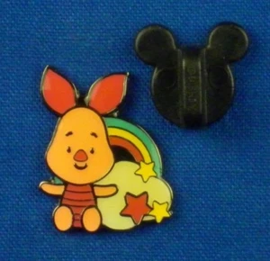 Piglet with Rainbow and Cloud Pooh and Friends set Cuties HKDL Pin # 46513 - Picture 1 of 4