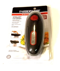 Farberware Soft Grips Hands-Free Auto Can Opener 5169134 Black/Red New Sealed - Picture 1 of 4