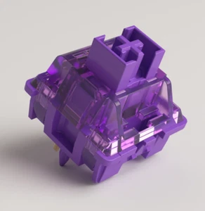 Interruptor táctil profesional lubricado a mano/filmado Akko V3 lavanda púrpura para teclado personalizado - Imagen 1 de 6
