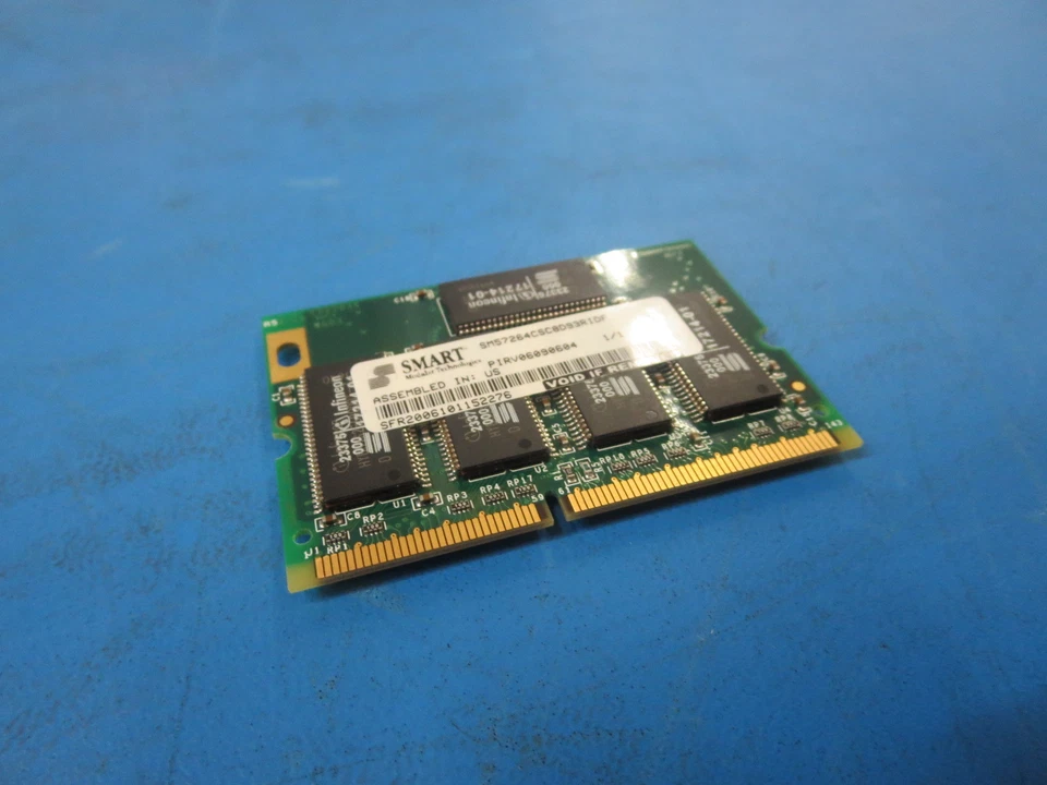 SMART SM57264CSC8D93RIDF 512MB 144p PC100 CL2 18c 32x8 ECC SDRAM SODIMM NPE-400 - Image 1 of 3