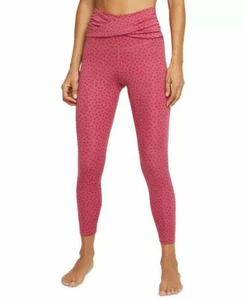 NIKE LEGGINGS YOGA DONNA CORSA PALESTRA ATLETICA ROSA/ROSSO #CZ9144 633 - Foto 1 di 3