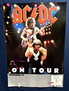 Rare Original AC/DC "Flick Of The Switch" 1983 Tour Record Store PROMO POSTER NM - Picture 1 of 12