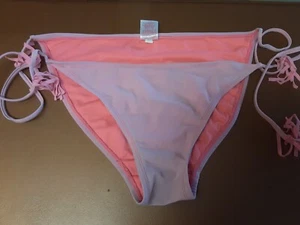 Mujer Pastel Púrpura XHILARATION Traje de Baño Bikini Parte Inferior Cuerda Borlas Talla XL - Imagen 1 de 7