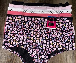 Maidenform ~ 5-Pair Women's Boyshort Underwear Cotton Blend Multicolor (H), M/6 - Picture 1 of 6