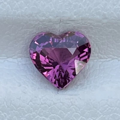 Natural Pink Spinel 1.00 Cts Heart Cut Loose Gemstone Birthday Love Rings - Image 1 of 4