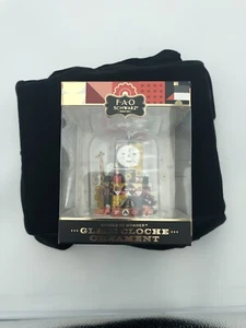 2018 FAO Schwarz Return to Wonder "Glass Cloche Clock" Dome Ornament ~ NEW - Picture 1 of 5