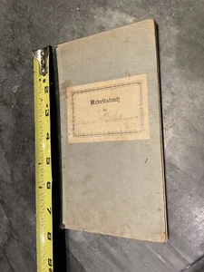 Document Austrian Arbeitsbuch WW1 KK Hoflieferant Wien Ungar Handwritten Stamps - Picture 1 of 12