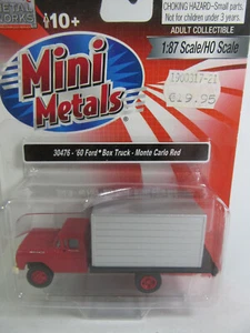 1:87 Classic Metal Works 1960 Ford Camión Rojo Neutral Modelo Listo - Imagen 1 de 4