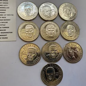 San Francisco 49ers entonces y ahora 1994 - 95 monedas coleccionables 10 de 20 lote #19 - Imagen 1 de 12